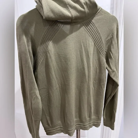 Athleta Evergreen Hoodie Knit Sweater M - Picture 11 of 11